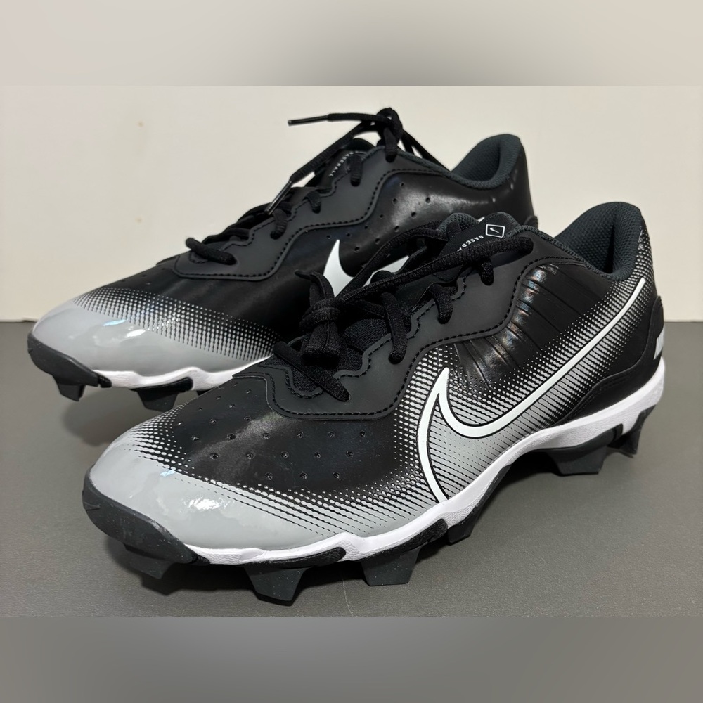 Nike Alpha Huarache 4 Keystone Black White Grey Men's Baseball Cleats sz New - Picture 4 of 6